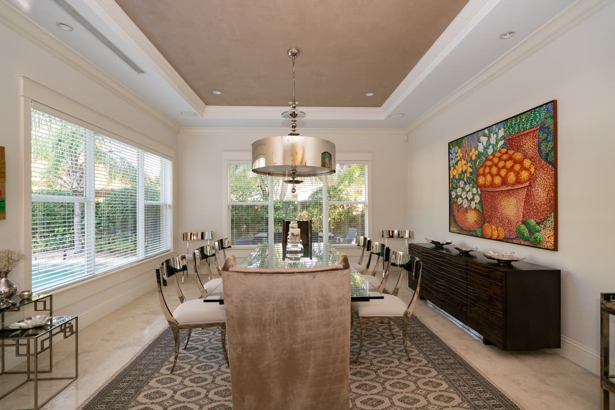 Miami Real Estate Photography Dining Room Coconut Grove