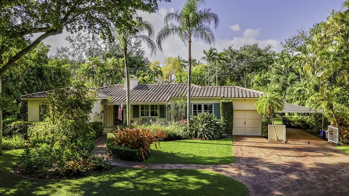 Aerial Image for Front of Home MIami Real Estate Photography